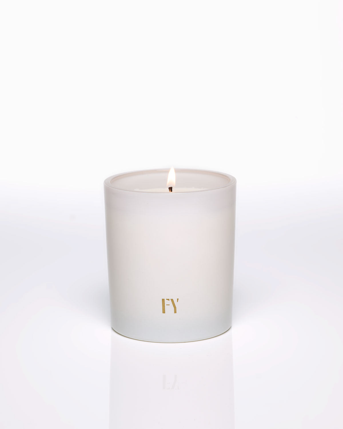 Free Yourself 10oz candle in frosted glass vessel