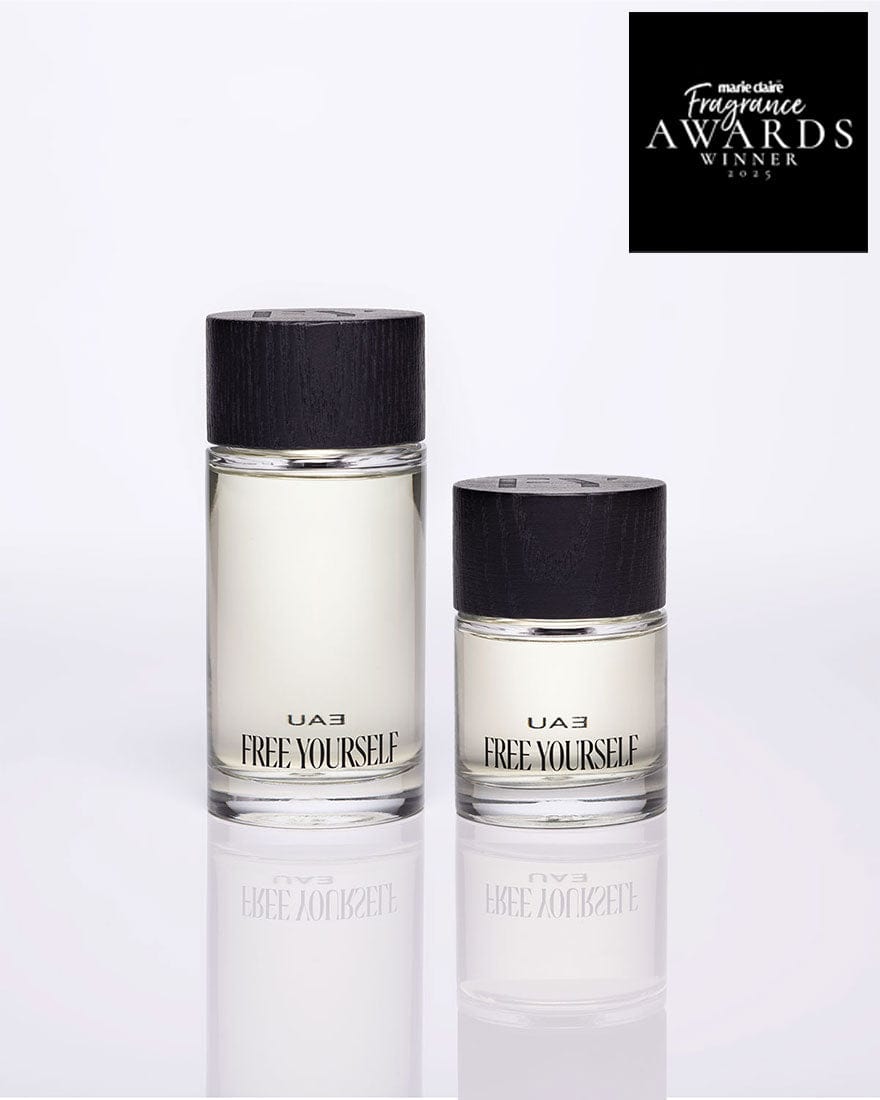 FREE YOURSELF Eau fragrance bottles (100ml & 50ml) - Marie Claire Fragrance...