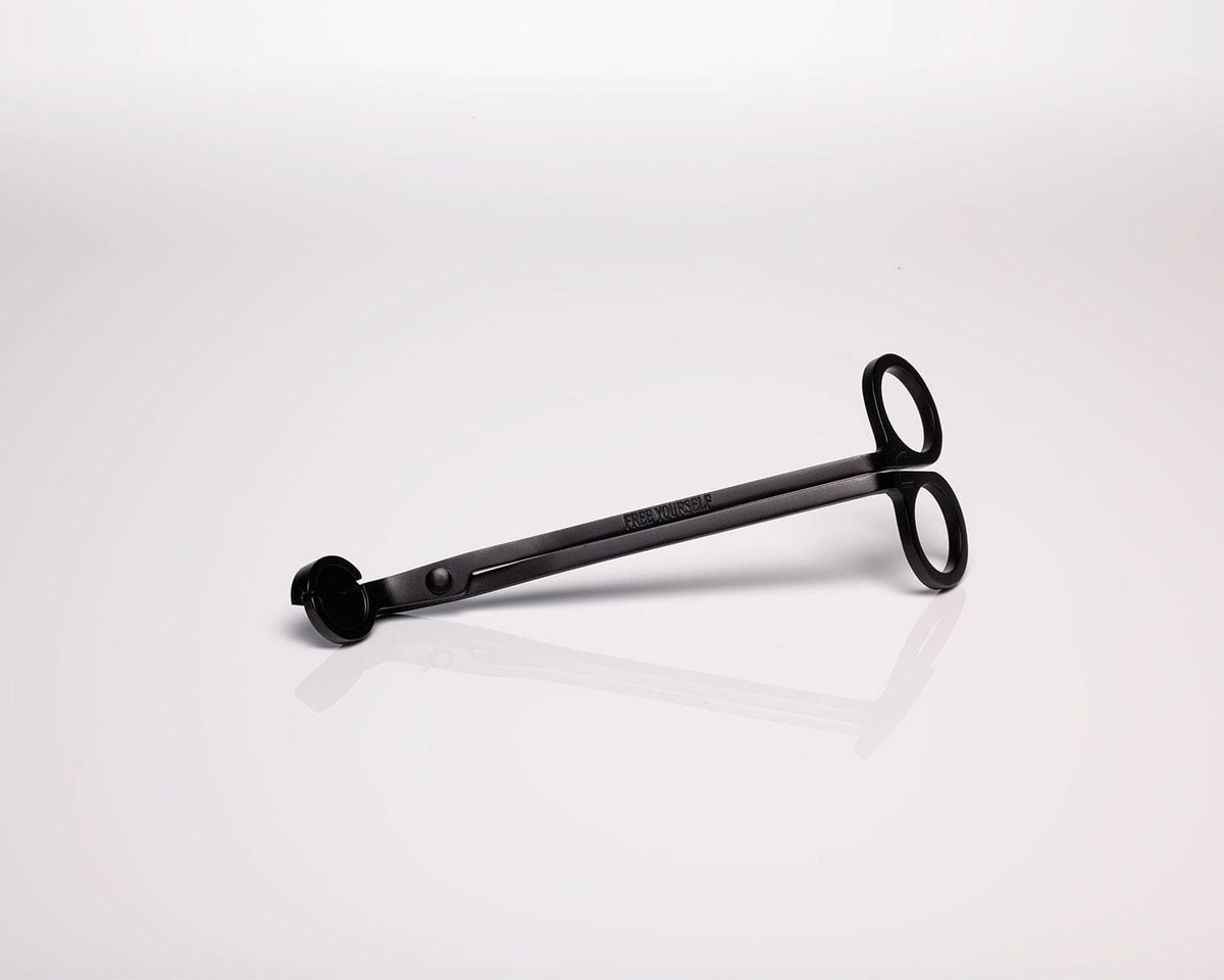 Black candle wick trimmer