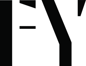 FY-mark-01 logo on black background