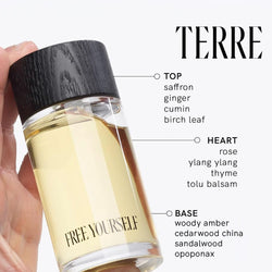 Saffron, rose, sandalwood fragrance notes.